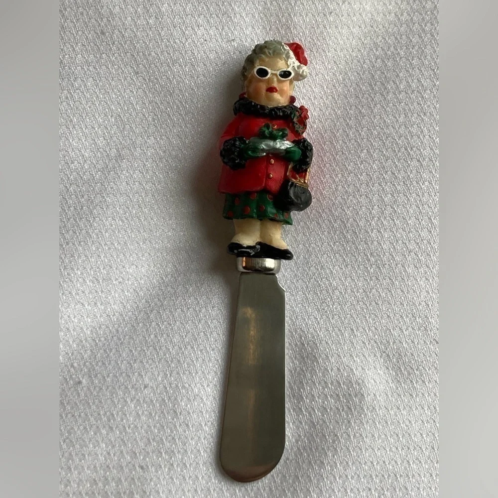 Boston Warehouse stainless China Christmas butter knives